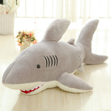 大白鲨鲨鱼毛绒玩具大号鱼公仔玩偶 男朋友抱枕 创意生日礼物  女