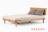 北欧日式简约现代实木宜家白橡木1.2米1.8米双人儿童架子床母子床