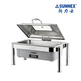 SUNNEX新力士电热可视自助餐炉方形可视布菲炉电热保温W86-1001G7
