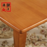 长方形小型木质家庭餐桌椅家用小餐桌 伸缩实木饭台 折叠饭桌子