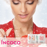 INCOCO美国原装进口指甲油膜美甲贴两指试用装颜色随机发