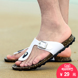 韩版夏季男士人字拖鞋时尚懒人休闲凉拖英伦防滑夹脚沙滩凉鞋夏天
