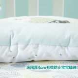 婴儿床围套件纯棉加厚加高床靠儿童床婴儿床防撞护栏夏季床帏靠垫