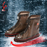 男女成人防滑耐磨加厚雨鞋套 学生雨天骑车白色透明防水防雨鞋套