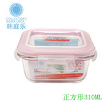 韩国InnerLock韩庭乐耐热玻璃保鲜盒微波炉烤箱饭盒便当盒正方形
