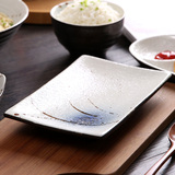 NDP 陶瓷盘子碟子套装菜盘 釉下彩瓷器餐具长方盘寿司盘点心摆盘