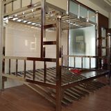 不锈钢床子母上下铺1.2 1.5米双层儿童拼接宿舍出租屋铁艺高低床