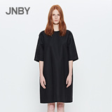 JNBY2016商场同款夏新黑色工装连衣裙ol高端职业裙女5G351042