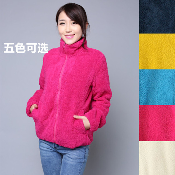 2014秋款uniqlo优衣库品质女款摇粒绒外套5色入强货!