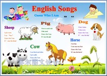 english songs英语小儿歌电子小报成品外语电脑手抄报模板2039a3