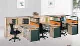 办公家具屏风办公桌隔断职员组合3三人位带书柜电脑桌子简约时尚