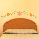 宜家艺术墙贴田园花边公主房儿童房卧室床头创意家居装饰墙面贴纸