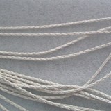 纯实物拍摄*DIY特色皮绳-四股编织绳*粗3MM Y02奶白色
