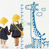 卡通儿童房长颈鹿儿童身高墙贴纸超大型壁贴教室墙壁装饰贴画