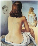 现代欧美人物抽象画纯手绘油画客厅无框画装饰画壁画挂画M319