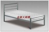 宜家铁床单人床 帅气铁艺床 环保儿童床1.2米1.5米白色黑色床架