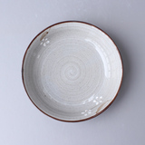 新品西餐托盘陶瓷盘子盘垫餐具外贸出口日式原单手绘创意圆盘果盘