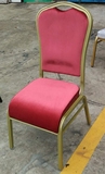酒店餐椅宴会椅子靠背椅铝合金弯座椅将军椅海绵绒布椅会议椅