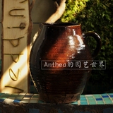 陶罐花瓶餐厅粗陶摆件陶罐土陶花瓶创意插花做旧花瓶展会橱窗装饰