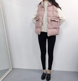 棉马甲女士春秋韩版时尚背心外套面包服马甲2015新款女装保暖坎肩