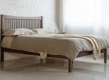 美式橡木床原木1.5米床 1.8米 简约现代纯实木双人床环保单人床