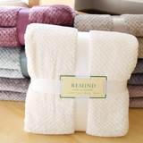 外贸午睡毯 儿童毛巾被夏季网眼法兰绒小毛毯单人空调毯子沙发毯
