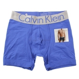 Calvin Klein CK男士钢标宽腰带弹性紧身平角内裤 美国代购 正品