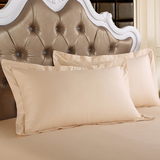 康尔馨五星级酒店床上用品纯色白全棉枕头套加大加厚枕套纯棉一对