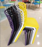 塑料餐椅简约现代餐椅镂空椅子设计师创意椅子电脑椅工程椅户外椅