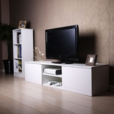 北欧宜家实木简约客厅电视柜 小户型现代落地组装定制白色电视柜