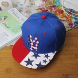 夏天NY美国国旗款嘻哈帽旅游舞台逛街滑板棒球帽百搭儿童男女帽子