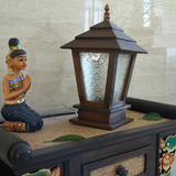 泰国特色工艺品东南亚木雕庭院灯具家居装饰摆件围墙灯落地灯特价