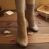 FANMIU超薄透明天鹅绒短丝袜 女夏短筒丝袜脚尖加固弹力短袜6双装