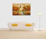 格丰画廊 油画 自然风景06 布面油画 墙饰 纯手工绘制 带画框