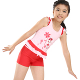 号手夏季新款 儿童女孩女童中大童 分体平角裤可爱韩国公主泳衣