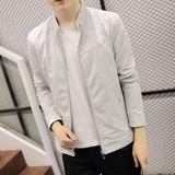 秋季男士立领薄款短外套青年潮流韩版修身夹克青少年学生休闲上衣