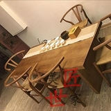 简约现代茶桌椅组合实木泡茶桌椅组合茶台实木仿古茶几休闲桌椅子