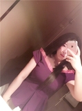 2016泰国潮牌春夏女装小性感显瘦气质紫色欧根纱拼接一字肩上衣