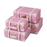 粉红色行李箱可爱小旅行箱化妆箱复古皮箱韩国密码箱手提箱子潮女