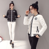 新款韩版女装短款棉服学生棒球服轻薄修身显瘦棉衣外套反季特价