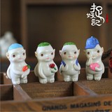 zakka杂货系列陶瓷摆件创意胡巴卡通存钱罐儿童节礼物圣诞节礼品
