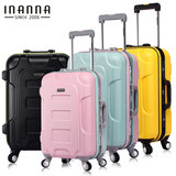 韩国inanna旅行箱学生行李箱24寸铝框拉杆箱包万向轮登机箱20寸女