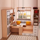 定制整体家具儿童房榻榻米床书桌书柜衣柜组合地台多功能储物床