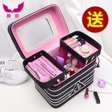 多功能3ce化妆包韩国收纳包超大容量手提化妆盒折叠旅行化妆箱包