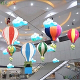 夏季美陈 商场中庭吊饰 汽车4s店展厅布置 热气球装饰 天井美陈