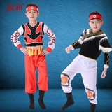 六一新款儿童少数民族舞蹈服男童蒙古舞演出服装少儿蒙古族表演服