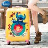 迪士尼拉杆箱卡通史迪奇20寸儿童旅行箱24寸行李箱女ABS PC拉链箱