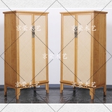 榆木大衣柜 中式仿古2门衣橱明式实木圆角柜简约储物柜收纳柜衣柜