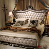 新古典家具 欧式实木床 1.8米双人床 奢华卧室结婚床 美式公主床d