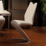 木梵 简约餐椅家用休闲椅 现代时尚欧式餐椅酒店创意靠背皮餐椅子